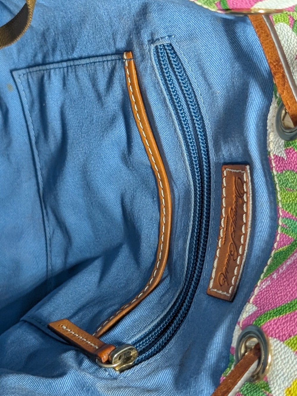 Dooney And Bourke Daffodil Drawstring Bucket Bag - Picture 5 of 6